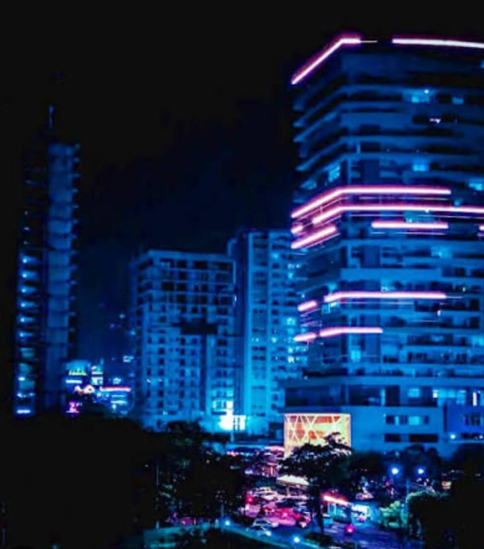 Skyline de Ibagué nocturno